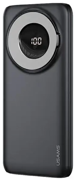 USAMS PB62 external battery (powerbank) | 10000 mAh | 22.5W | USB-C, MagSafe, Wireless | LED display | black