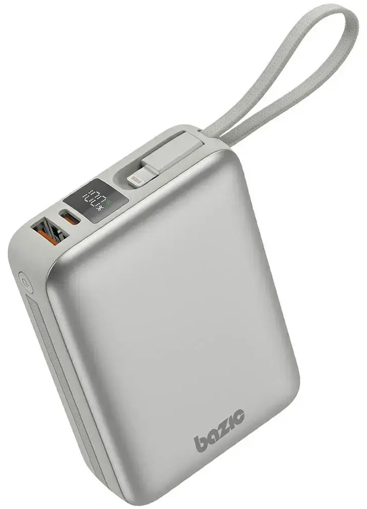 Bazic Fusion Mini väline aku (powerbank) | 20000 mAh | 22W | USB-C, Lightning, USB-A | LED ekraan | hall