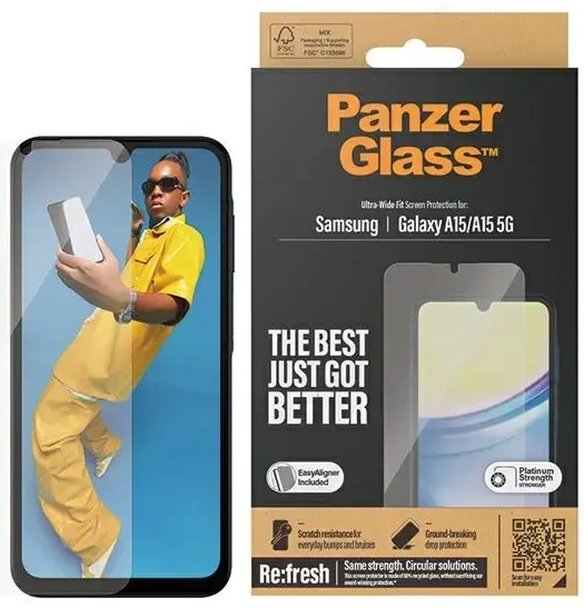 PanzerGlass Ultra-Wide Fit Sam A15 | A15 5G Screen Protection 7349