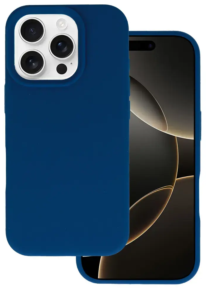 Tel Protect Silicone Premium telefoni ümbris iPhone 16 Pro tumesinine