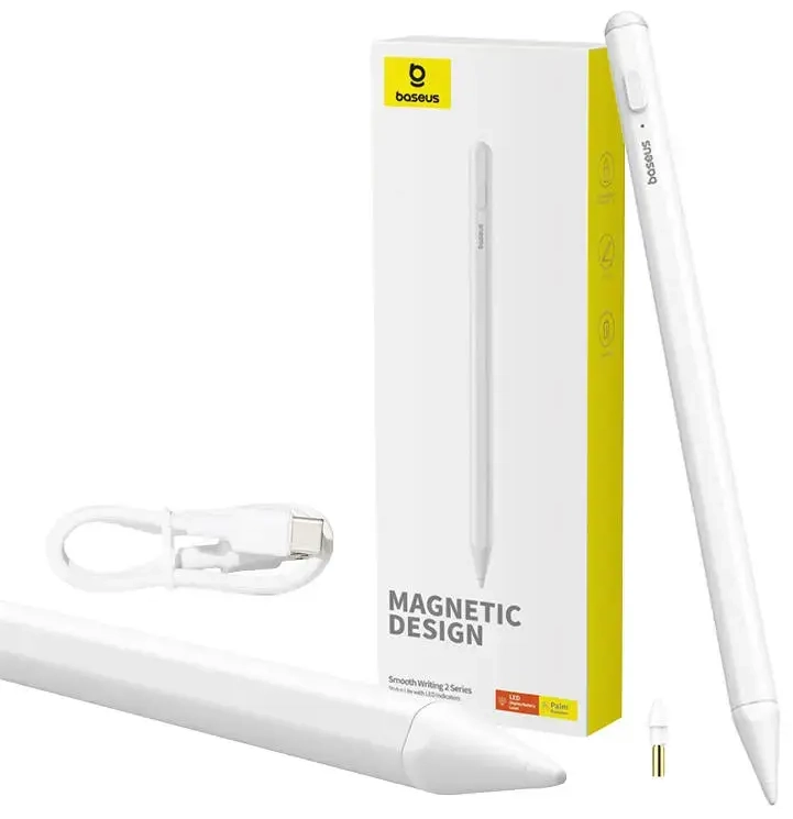 Smooth Writing 2 Baseus Stylus Lite with LED indicator (white)