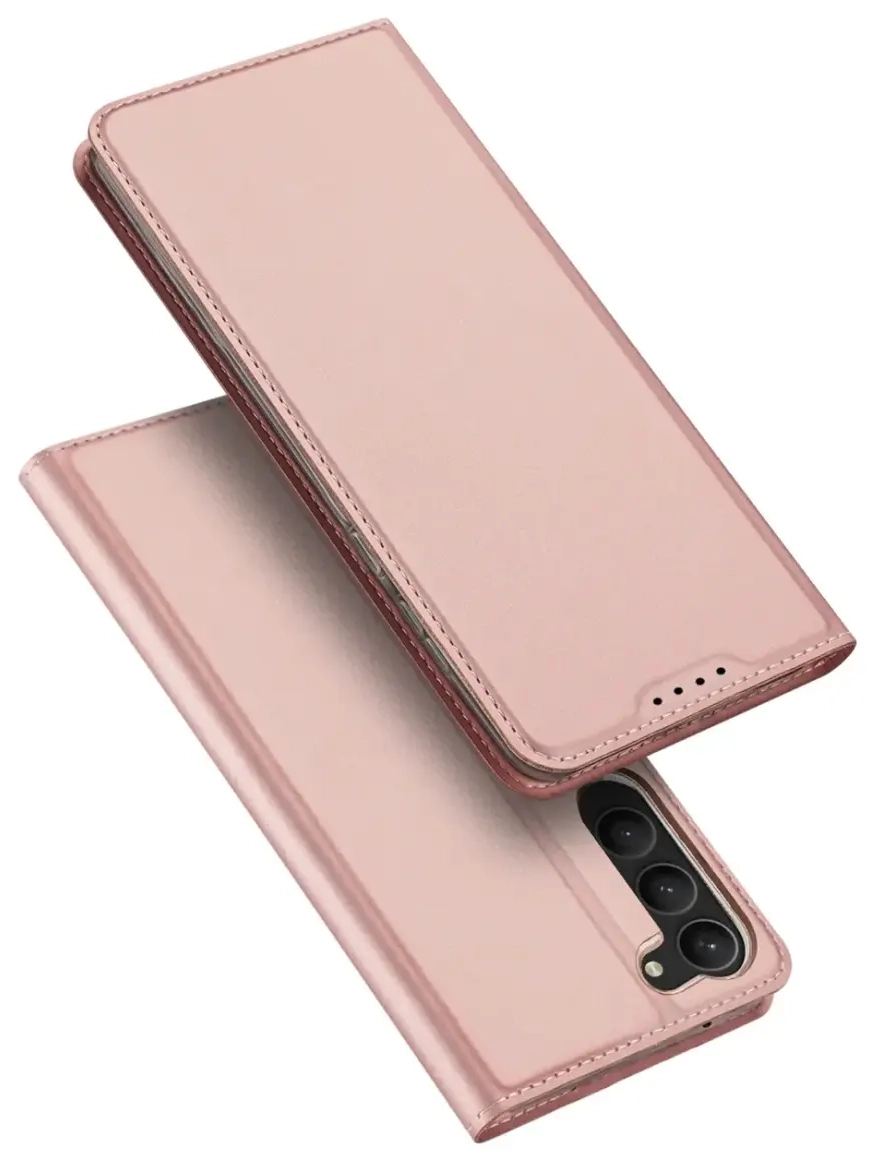Dux Ducis Skin Pro case for Samsung Galaxy S23+ flip cover card wallet stand pink