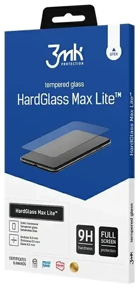 3MK HardGlass Max Lite Xiaomi Redmi 11Prime black Fullscreen Glass
