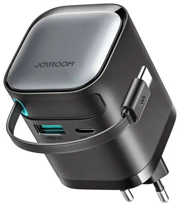 Joyroom TCL02 travel charger | 65W | GaN | with retractable cable included