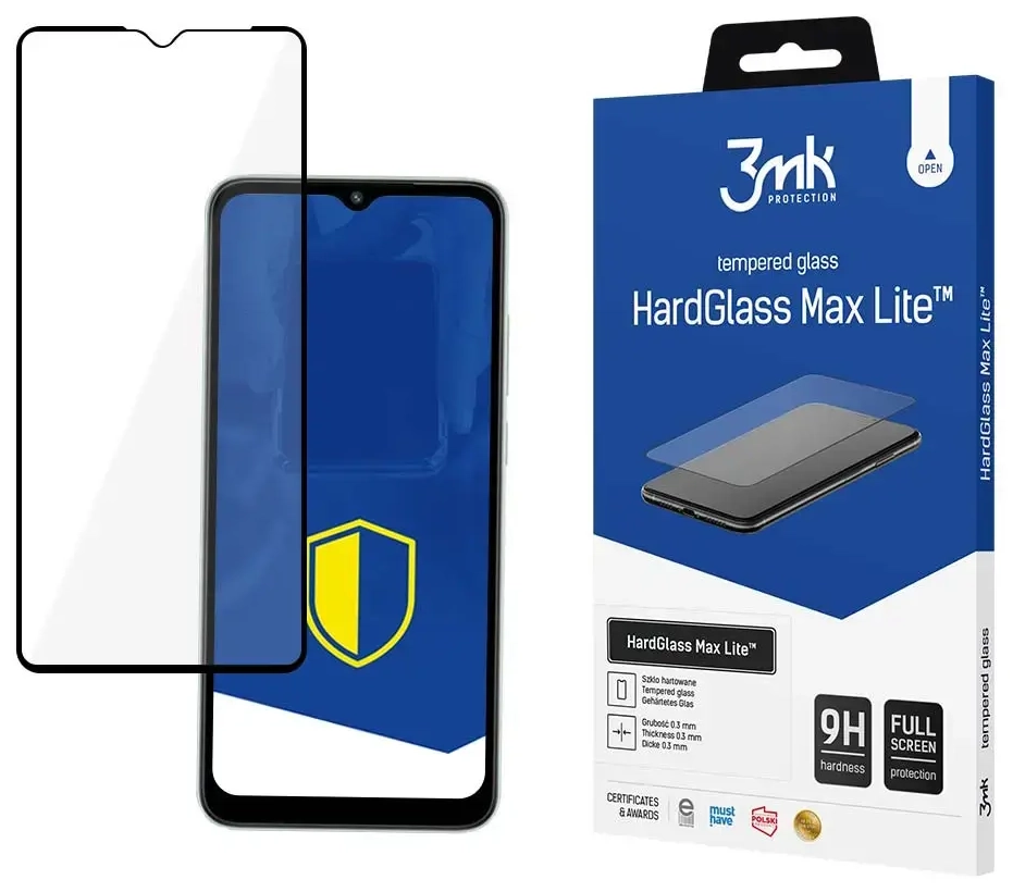 Xiaomi Redmi A1|Xiaomi Redmi A1 Plus – 3mk HardGlass Max Lite™ ekrano apsauga