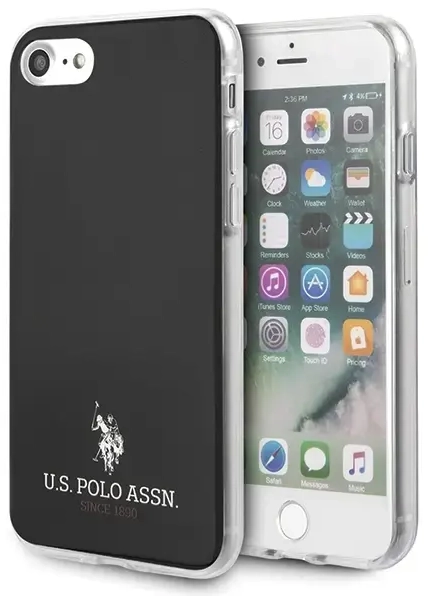 US Polo USHCI8TPUBK iPhone 7|8|SE 2020 | SE 2022 czarny|black Shiny