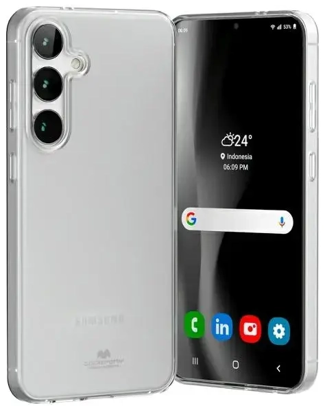 Mercury Jelly Clear phone case for Samsung Galaxy S24 FE transparent