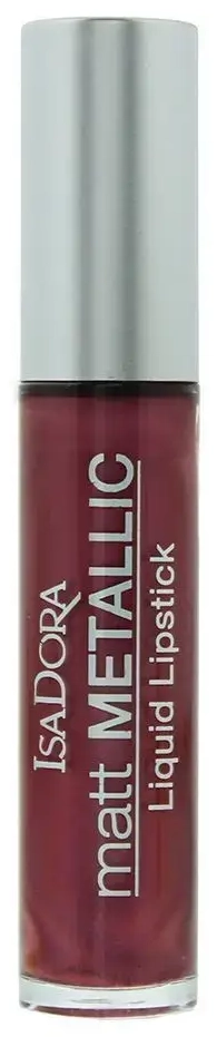 IsaDora, Matt Metallic, Liquid Lipstick, 83, Burgundy Bite, 7 ml