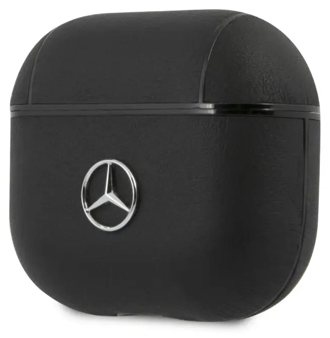 MEA3CSLBK „Mercedes“ odinis dėklas „AirPods 3“ ausinėms, juodas