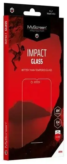 MS ImpactGLASS apsauginis stiklas telefonui iPhone 13 mini juodas smūgiams atsparus hibridinis stiklas 8H