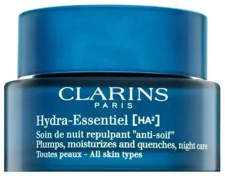 Clarins Hydra-Essentiel [HA²] naktinis kremas tonizuoja, drėkina ir gaivina naktines priežiūros priemones 50 ml