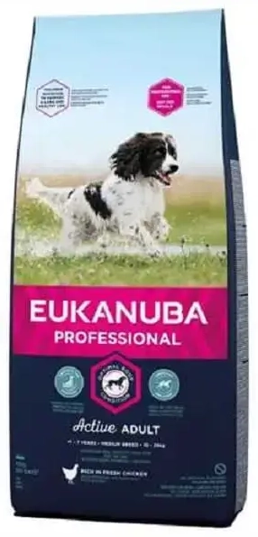Kuivtoit koertele - Eukanuba Adult Medium Chicken, 18 kg