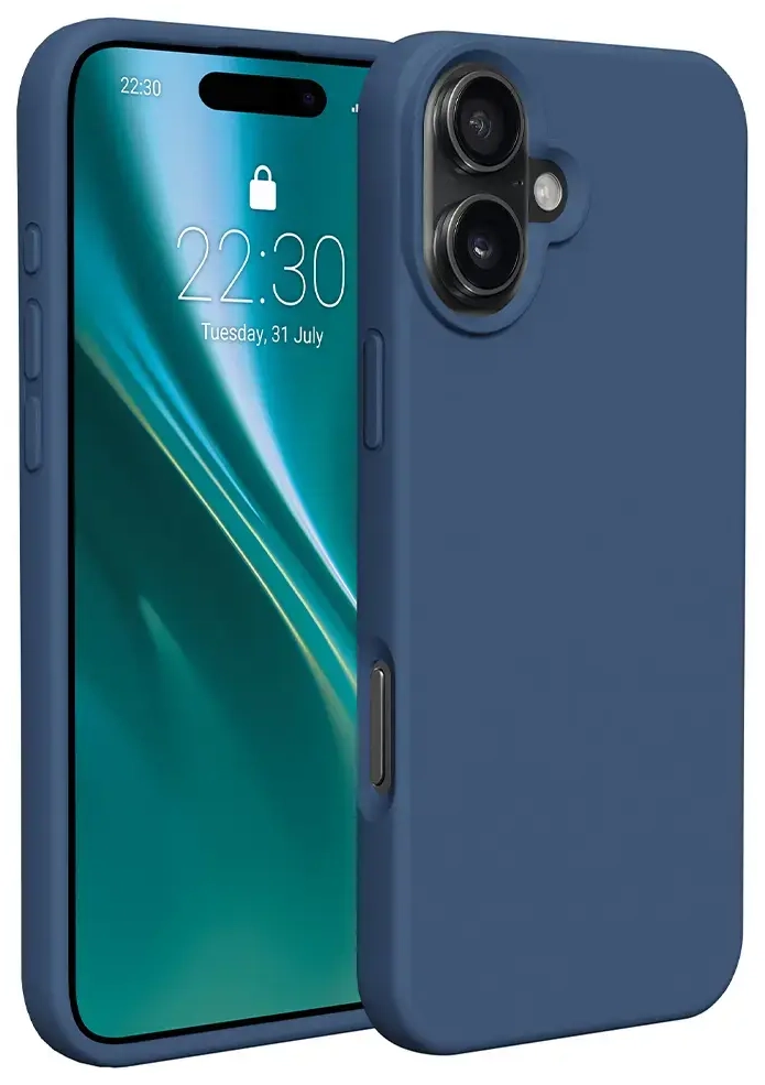 Etteri silikoninis dėklas iPhone 16 Plus tamsiai mėlynas