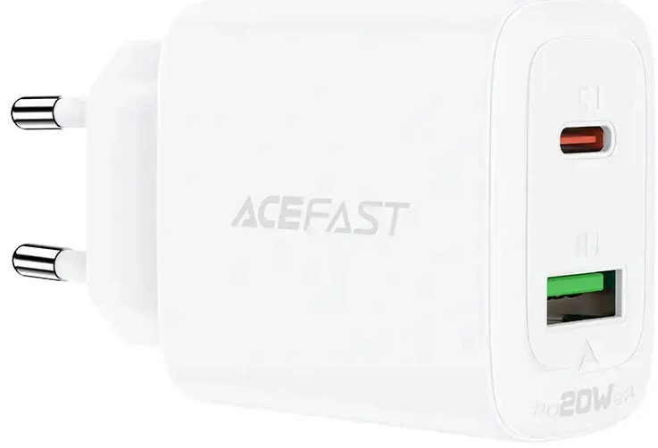 Acefast A25 tīkla lādētājs | 20W | PPS, PD, QC 3.0 | USB-C | balts