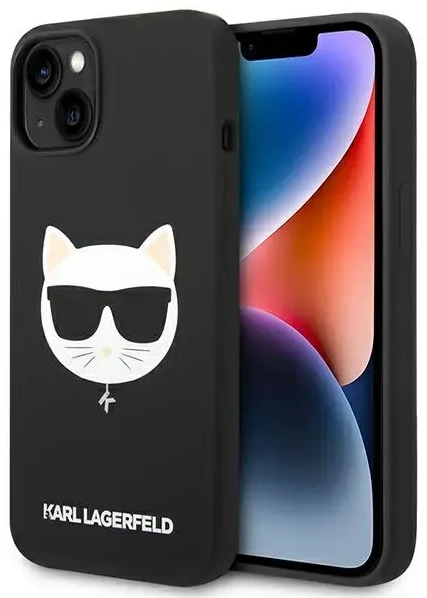 Karl Lagerfeld KLHMP14MSLCHBK iPhone 14 Plus 6,7" hardcase czarny|black Silicone Choupette Head Magsafe