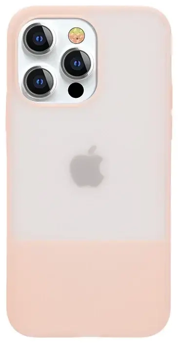 Kingxbar Plain Series case cover for iPhone 13 Pro silicone cover pink