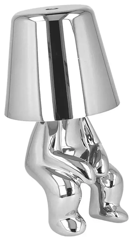Naktinė lempa Silver Man dizainas L