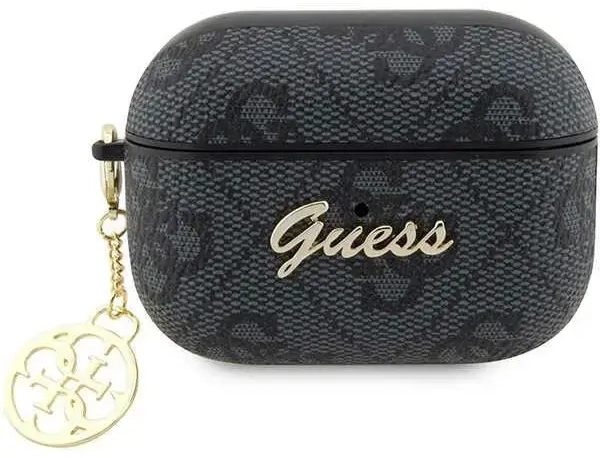 Guess 4G Script Charms PC|PU Case for Airpods Pro 2 Black