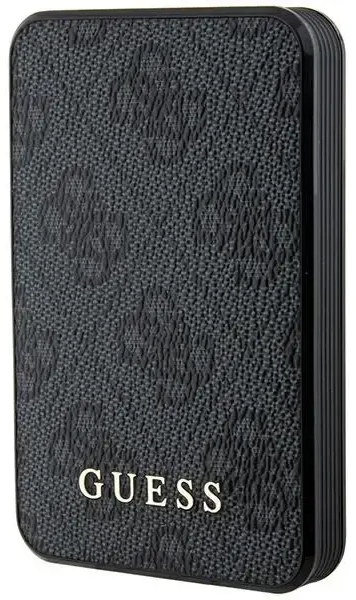 Guess GUPB5LP4GEGK ārējais akumulators (powerbank) | 5000 mAh | 15W | Micro USB, USB-C, USB-A | melns