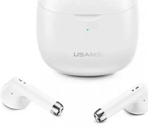 USAMS Słuchawki Bluetooth 5.0 TWS IA series bezprzewodowe biały|white BHUIA02 (US-IA04)