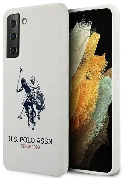 US Polo USHCS21SSLHRWH S21 G991 biały|white Silicone Logo