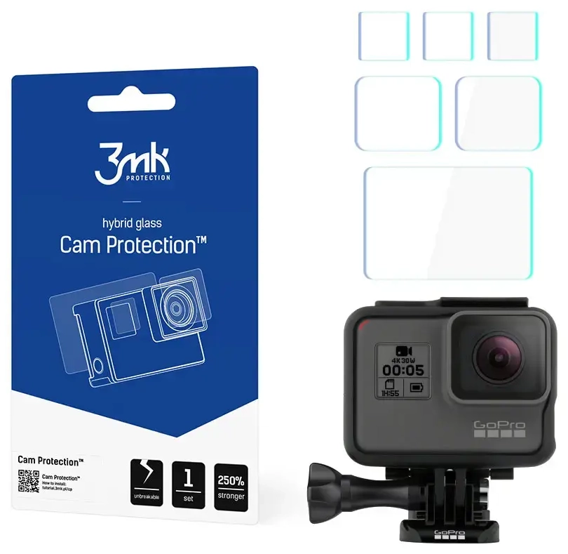 3mk Cam Protection GoPro HERO 5|6|7 Black jaoks