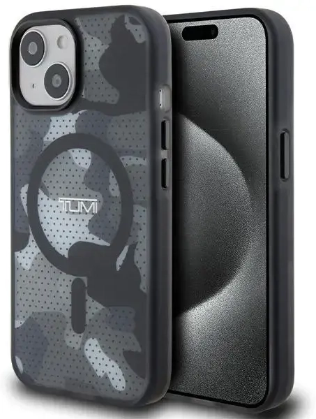 Tumi TUHMP15STCAMK iPhone 15 | 14 | 13 6.1" czarny|black hardcase Frosted Camo Print MagSafe