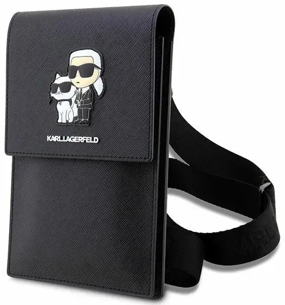 Karl Lagerfeld Torebka KLWBSAKCPMK melna | melna Saffiano Karl & Choupette
