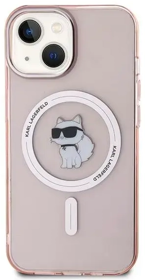 Karl Lagerfeld KLHMP12MHFCCNOP iPhone 12|12 Pro 6.1" różowy|pink hardcase IML Choupette MagSafe