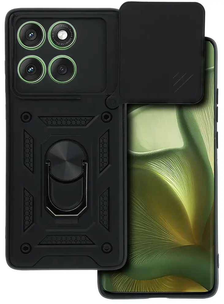 Slide Camera Armor Case for Motorola Edge 60 5G Black