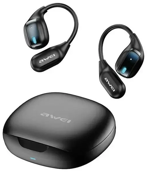 AWEI słuchawki Bluetooth 5.4 TZ12 + stacja dokująca czarny|black