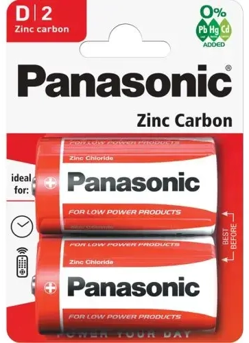Panasonic R20-2BB (D) Blister Pack 2pcs