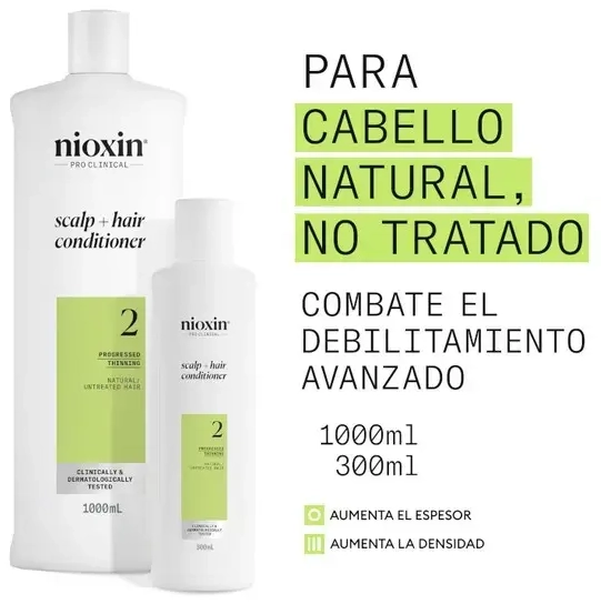 NIOXIN System 2 - Conditioner - Natural Hair with Advanced Weakening 300ml