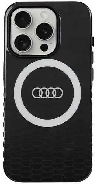 Audi IML Big Logo MagSafe case for iPhone 15 Pro - black