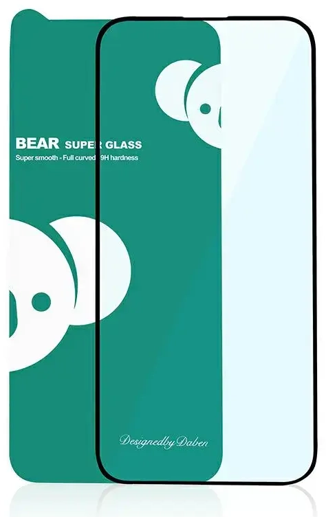 Reals Bear Super Hard aizsargstikls telefonam Xiaomi Redmi 12 melns