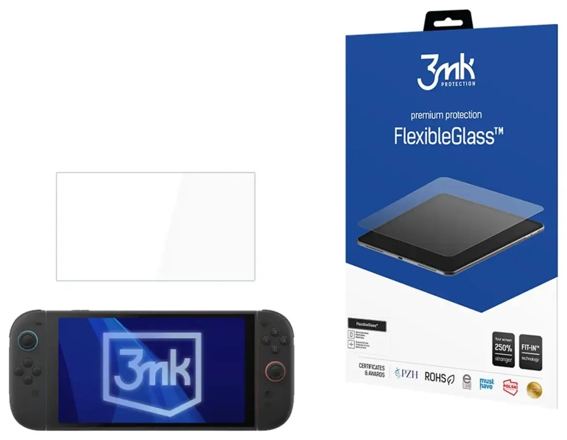 Hybrid glass 3mk FlexibleGlass for Nintendo Switch 2 - up to 11"