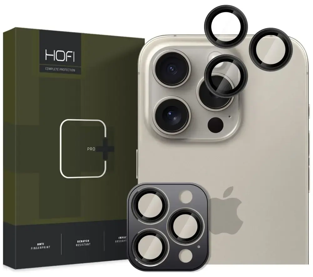HOFI KAMERAS VĀCIŅŠ CAMRING PRO+ IPHONE 16 PRO | 16 PRO MAX MELNS
