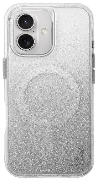 UNIQ etui Coehl Lumino iPhone 16 6.1" Magnetic Charging srebrny|sparkling silver
