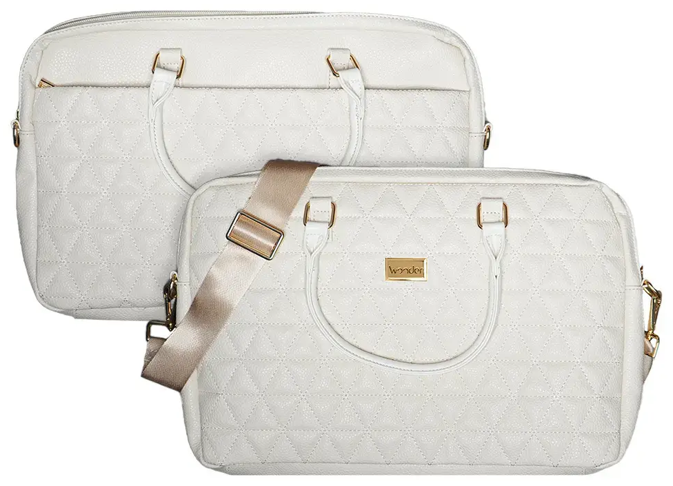 Wonder Briefcase Laptop 15-16 inches pico quilted beige