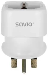 Strāvas adapteris SAVIO Travel adapter EU socket – UK plug