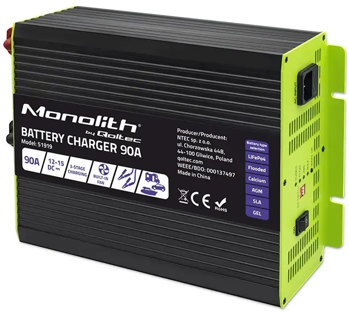 Charger for LiFePO4 AGM GEL SLA batteries 90A