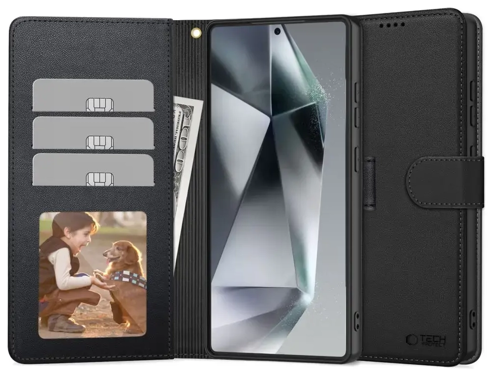 TECH-PROTECT WALLET GALAXY S25 ULTRA BLACK