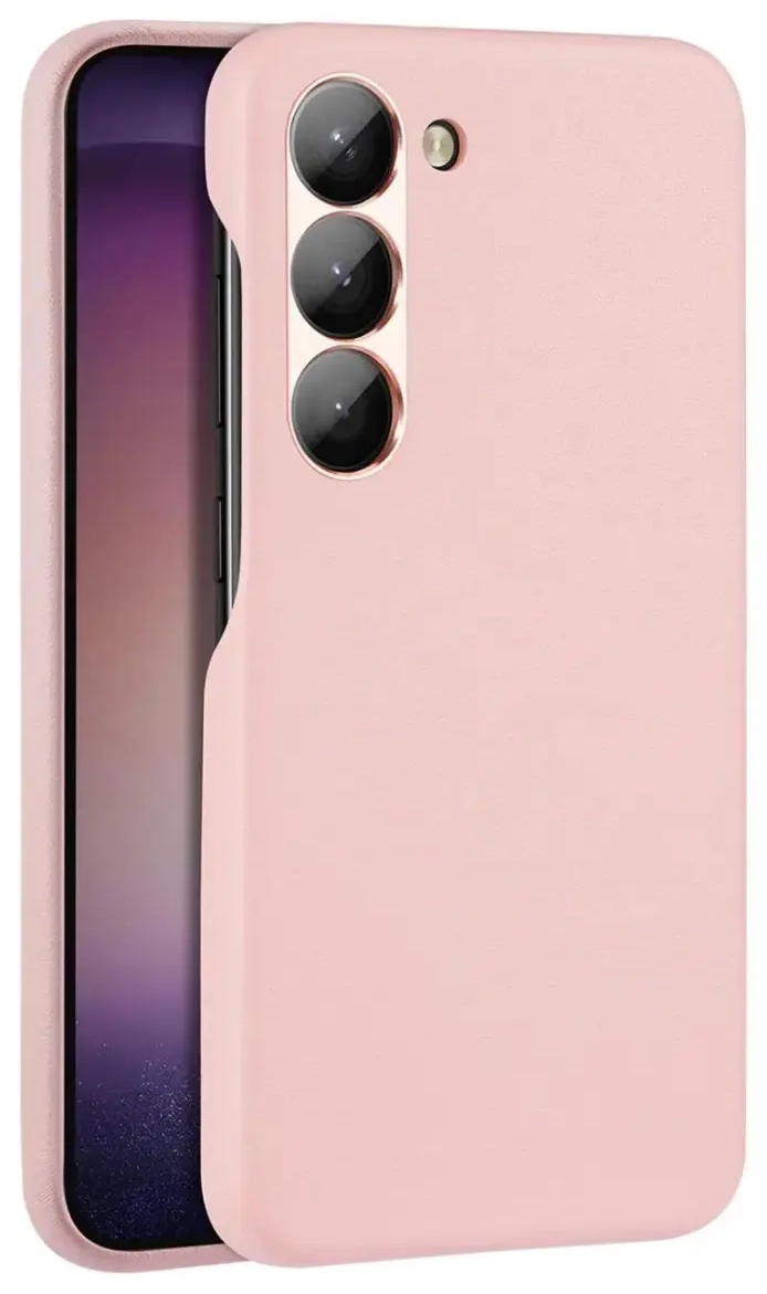 Dux Ducis Grit case for Samsung Galaxy S23+ elegant case made of artificial leather pink
