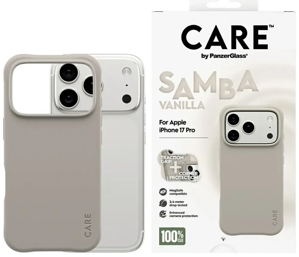 Case CARE by PanzerGlass Fashionable Samba MagSafe for iPhone 17 Pro vanilla