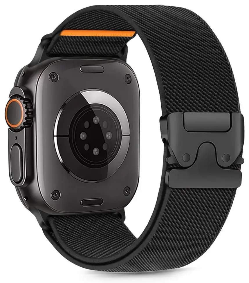 TECH-PROTECT NYLON CLASP APPLE WATCH 6 | 7 | 8 | 9 | 10 | SE | ULTRA 1 | 2 (44 | 45 | 46 | 49 MM) BLACK