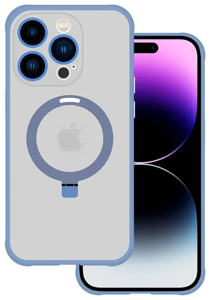 Tel Protect Magical maciņš ar statīvu un MagSafe atbalstu telefonam iPhone 13 Pro zils