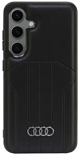 Audi Synthetic Leather MagSafe S24 S921 czarny|black hardcase AU-TPUPCMS24-Q5|D1-BK