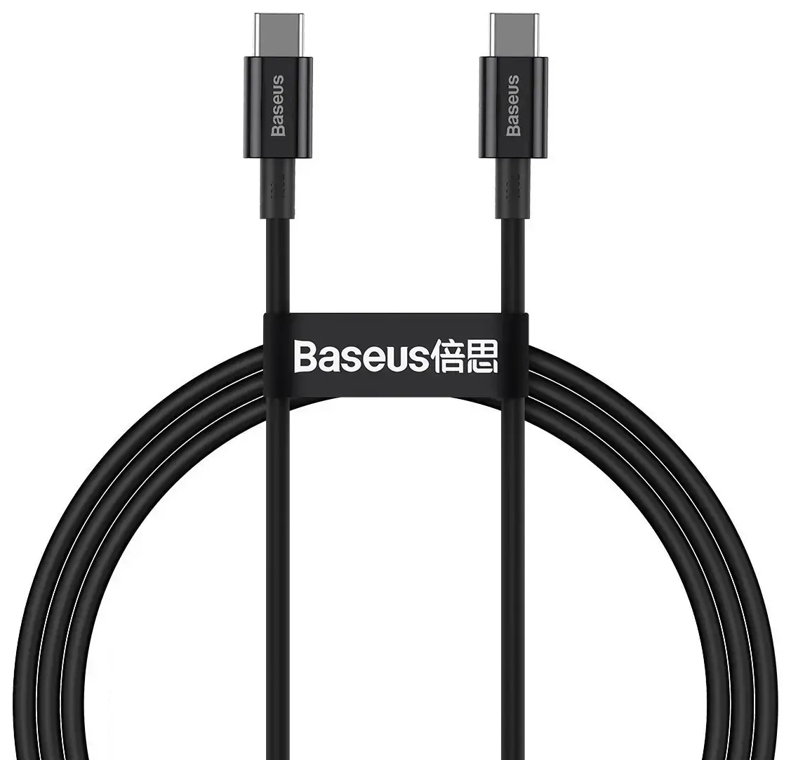 Baseus Superior Series data transfer and charging cable | USB-C to USB-C | 100W | 1m | black