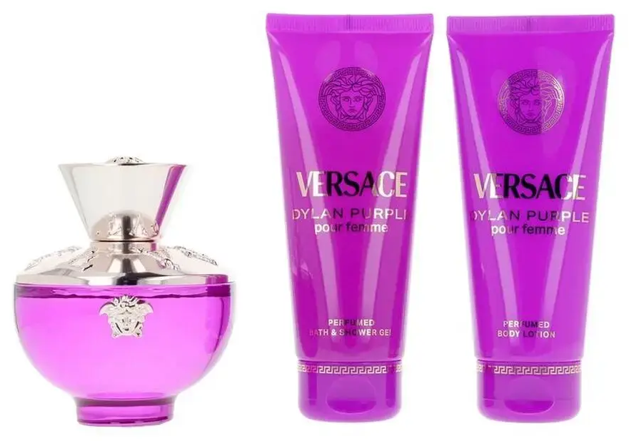 Versace Dylan Purple Eau De Parfum Spray 100ml Gift Set