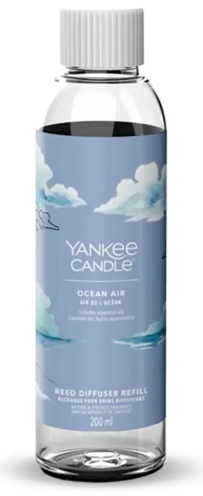 Yankee Candle Ocean Air Signature Reed Diffuser papildymas 200 ml